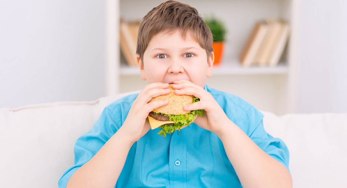 полные дети, гамбургер полные дети, гамбургер