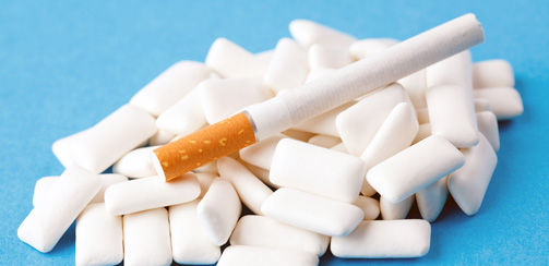 История жевательной резинки и сигарета История жевательной резинки и сигарета